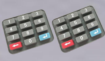 Industrielle Instrumentensilikon-Tastatur