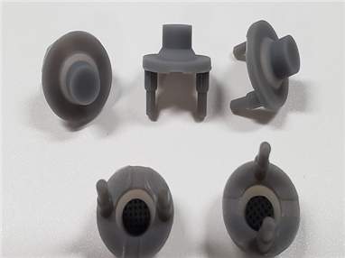 Quadratischer Silikonknopf mit Fuß CM1637A